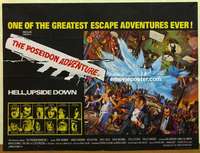 k595 POSEIDON ADVENTURE British quad movie poster '72 Gene Hackman
