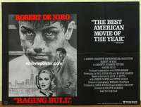 k600 RAGING BULL British quad movie poster '80 Robert De Niro, Pesci
