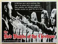 k603 RED NIGHTS OF THE GESTAPO British quad movie poster '77 wild!
