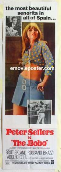 k117 BOBO door panel movie poster '67 Peter Sellers, Britt Ekland!