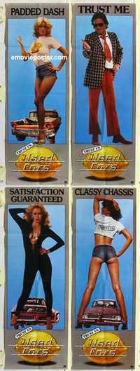 k131 USED CARS 4 door panel movie posters '80 K. Russell & sexy girls!