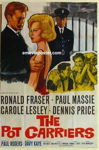 k061 POT CARRIERS English one-sheet movie poster '62 Ronald Fraser
