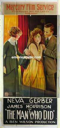 k103 YANKEE GO-GETTER English three-sheet movie poster '21 Man Who Did!