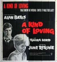 k106 KIND OF LOVING English six-sheet movie poster '62 John Schlesinger