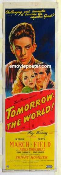 k112 TOMORROW THE WORLD English door panel movie poster '44 March