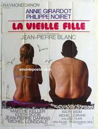 k160 OLD MAID French one-panel movie poster '72 Annie Giradot, Noiret