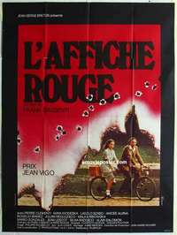 k162 RED POSTER French one-panel movie poster '76 Roger Ibanez, Clementi