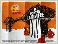 k153 BRIDGE ON THE RIVER KWAI French 24-sheet movie poster R81 Holden