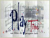 k152 PLAYTIME French 118x158 movie poster '67 Jacques Tati, Dennek