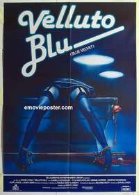 k209 BLUE VELVET Italian one-panel movie poster '86 David Lynch, Rossellini