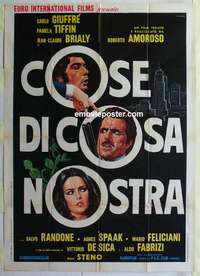 k215 COSE DI COSA NOSTRA Italian one-panel movie poster '71 Casaro artwork!