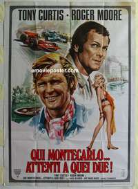 k230 MISSION MONTE CARLO Italian one-panel movie poster '74 Roger Moore