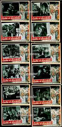 k246 BICYCLE THIEF 12 Italian photobusta movie posters '48 De Sica