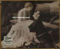 k265 REDEMPTION #1 jumbo movie lobby card '30 Gilbert adores Adoree!