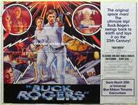 k133 BUCK ROGERS subway movie poster '79 classic sci-fi!