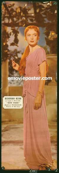 k129b QUO VADIS door panel movie poster '51 gorgeous Deborah Kerr!