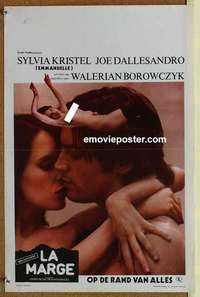 m119 MARGIN Belgian movie poster movie poster '76 Sylvia Kristel, Dallesandro