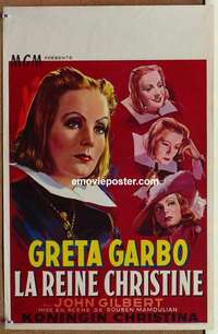 m124 QUEEN CHRISTINA Belgian movie poster movie poster R50s Greta Garbo, Gilbert