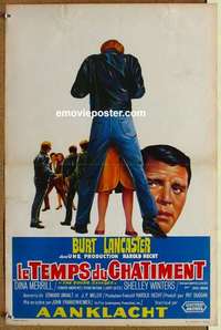m135 YOUNG SAVAGES Belgian movie poster '61 Burt Lancaster