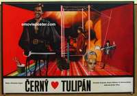 m087 BLACK TULIP Czechoslavakian movie poster '64 Delon, Vyletal artwork!