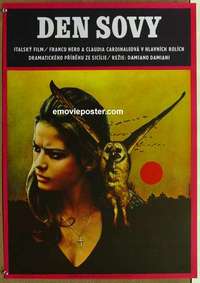 m089 DAY OF THE OWL Czechoslavakian movie poster '68 Claudia Cardinale, Vaca art