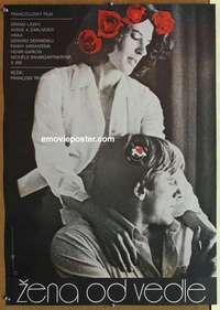 m100 WOMAN NEXT DOOR Czechoslavakian movie poster '81 Depardieu, Truffaut