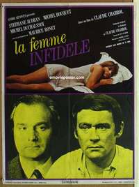 m199 UNFAITHFUL WIFE French 23x31 movie poster '70 Claude Chabrol