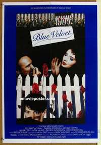 m069 BLUE VELVET German movie poster '86 David Lynch, Rossellini