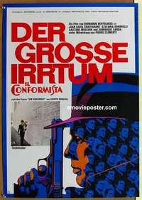 m073 CONFORMIST German movie poster '71 Bernardo Bertolucci