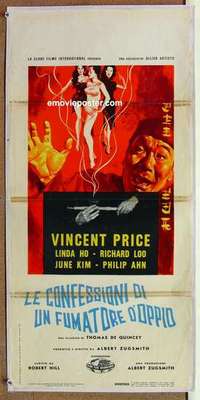 m278 CONFESSIONS OF AN OPIUM EATER Italian locandina movie poster '62