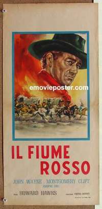 m300 RED RIVER Italian locandina movie poster R63 John Wayne, Clift