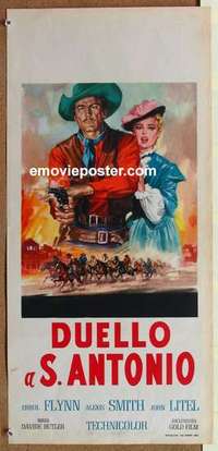 m302 SAN ANTONIO Italian locandina movie poster R62 Errol Flynn
