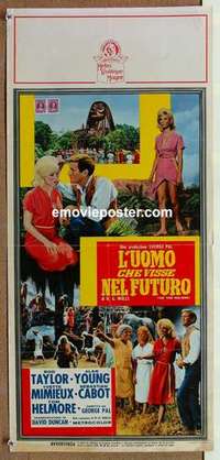 m307 TIME MACHINE Italian locandina movie poster '60 Rod Taylor