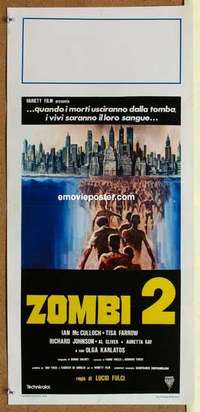 m314 ZOMBI 2 Italian locandina movie poster '79 Lucio Fulci, horror!