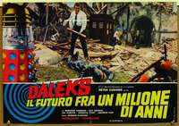 m334 DALEKS' INVASION EARTH: 2150 AD Italian photobusta movie poster '67
