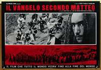 m351 GOSPEL ACCORDING TO ST MATTHEW Italian photobusta movie poster '66