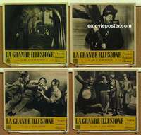 m352 GRAND ILLUSION 4 Italian photobusta movie posters '37 von Stroheim