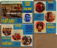 m357 HATARI 3 Italian photobusta movie posters '62 John Wayne, Hawks