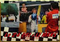 m364 LE MANS Italian photobusta movie poster '71 McQueen, car racing!