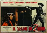 m371 MARK OF ZORRO Italian photobusta movie poster R61 Tyrone Power
