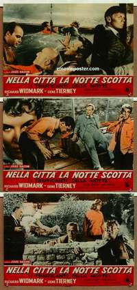 m374 NIGHT & THE CITY 3 Italian photobusta movie posters R59 Widmark