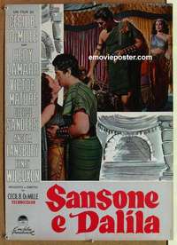 m383 SAMSON & DELILAH Italian photobusta movie poster R59 Lamarr