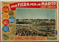 m391 STATE FAIR Italian photobusta movie poster '62 racing scene!