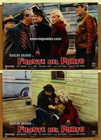 m377 ON THE WATERFRONT 2 Italian photobusta movie posters R60 Brando