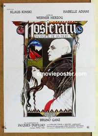 m182 NOSFERATU THE VAMPYRE French 15x22 movie poster '79 Klaus Kinski