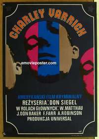 m227 CHARLEY VARRICK Polish movie poster '73 Matthau, Czarnecki art!