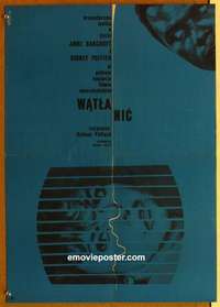 m261 SLENDER THREAD Polish movie poster '67 Sidney Poitier, Stryg art!