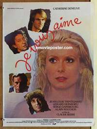 m173 I LOVE YOU ALL French 15x20 movie poster '80 Catherine Deneuve