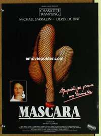 m179 MASCARA French 15x21 movie poster '87 Charlotte Rampling