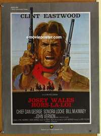 m196 OUTLAW JOSEY WALES French 23x31 movie poster '76 Clint Eastwood